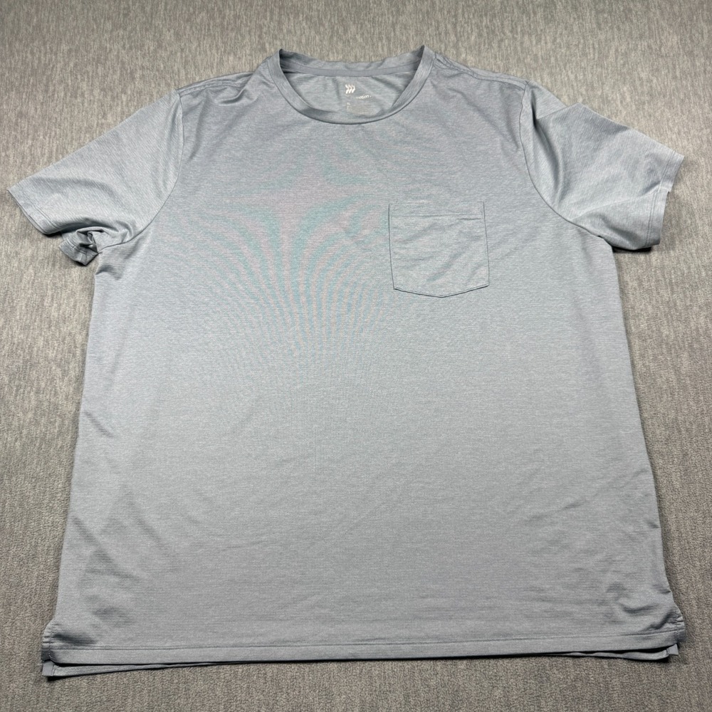 All in Motion Shirt Mens XL Heather Blue Gray Athletic Pocket Short Sleeve Tee